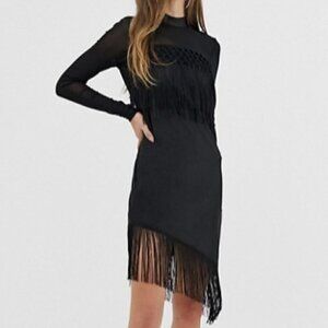 𝅺NWT - Y.A.S.  - Fringe Mini Dress